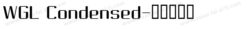 WGL Condensed字体转换